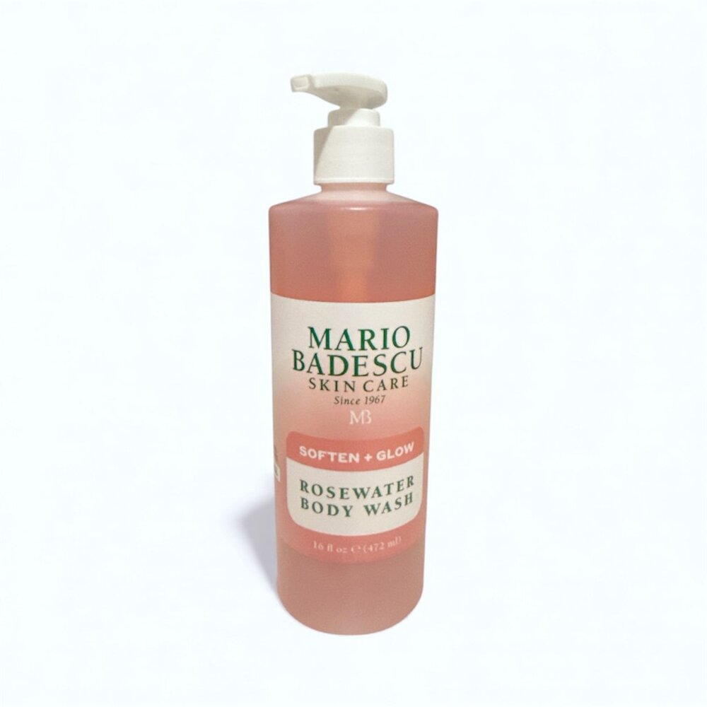 NEW Mario Badescu - Rosewater Body Wash With Pump Dispenser - 16 fl oz
